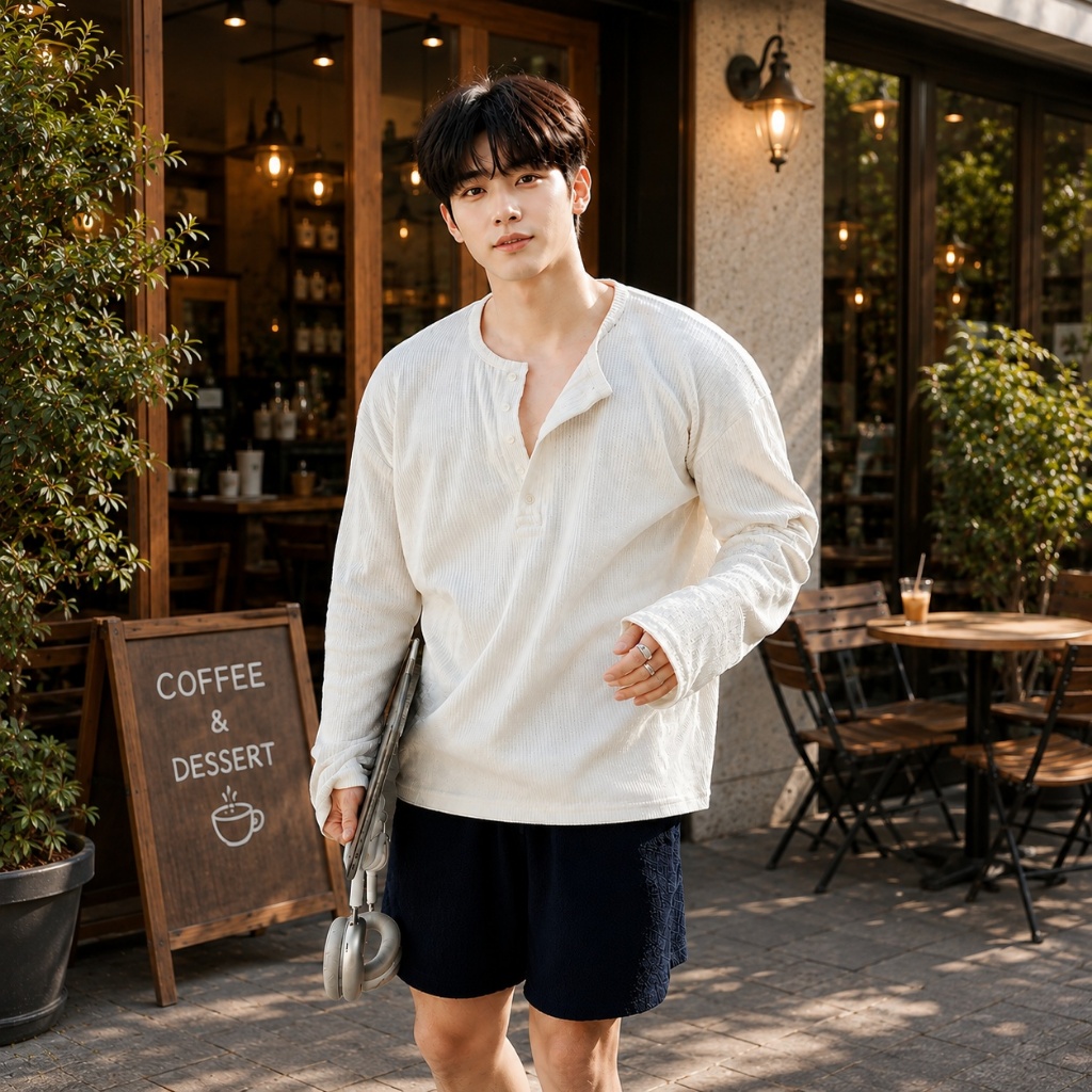 [ NEW2026 ] Áo Thun Dài Tay Nam Cổ Henley Local Brand HEAVEN Chất Liệu Thun Tăm Mềm Nhẹ