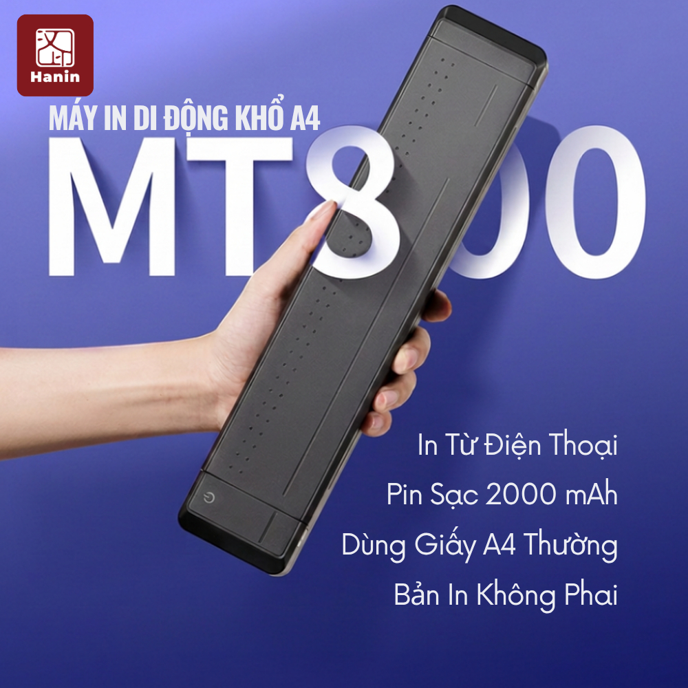 Máy In A4 Di Động Bluetooth MT800 300 DPI Không Lem Mực, In Hợp Đồng, Tài Liệu Doanh Nghiệp | BigBuy360 - bigbuy360.vn