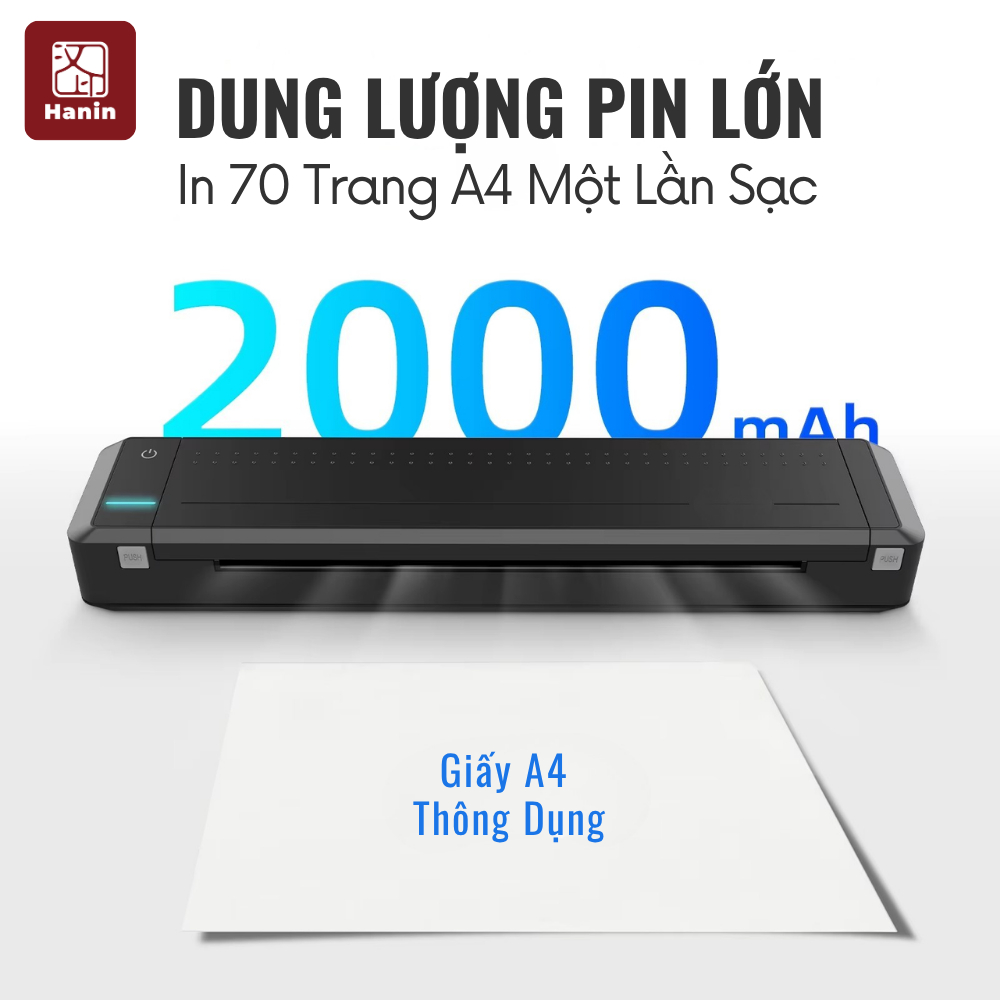Máy In A4 Di Động Bluetooth MT800 300 DPI Không Lem Mực, In Hợp Đồng, Tài Liệu Doanh Nghiệp | BigBuy360 - bigbuy360.vn