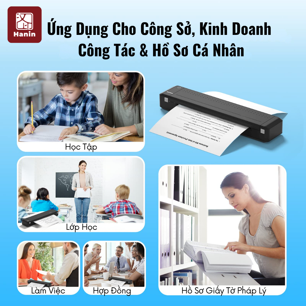 Máy In A4 Di Động Bluetooth MT800 300 DPI Không Lem Mực, In Hợp Đồng, Tài Liệu Doanh Nghiệp | BigBuy360 - bigbuy360.vn
