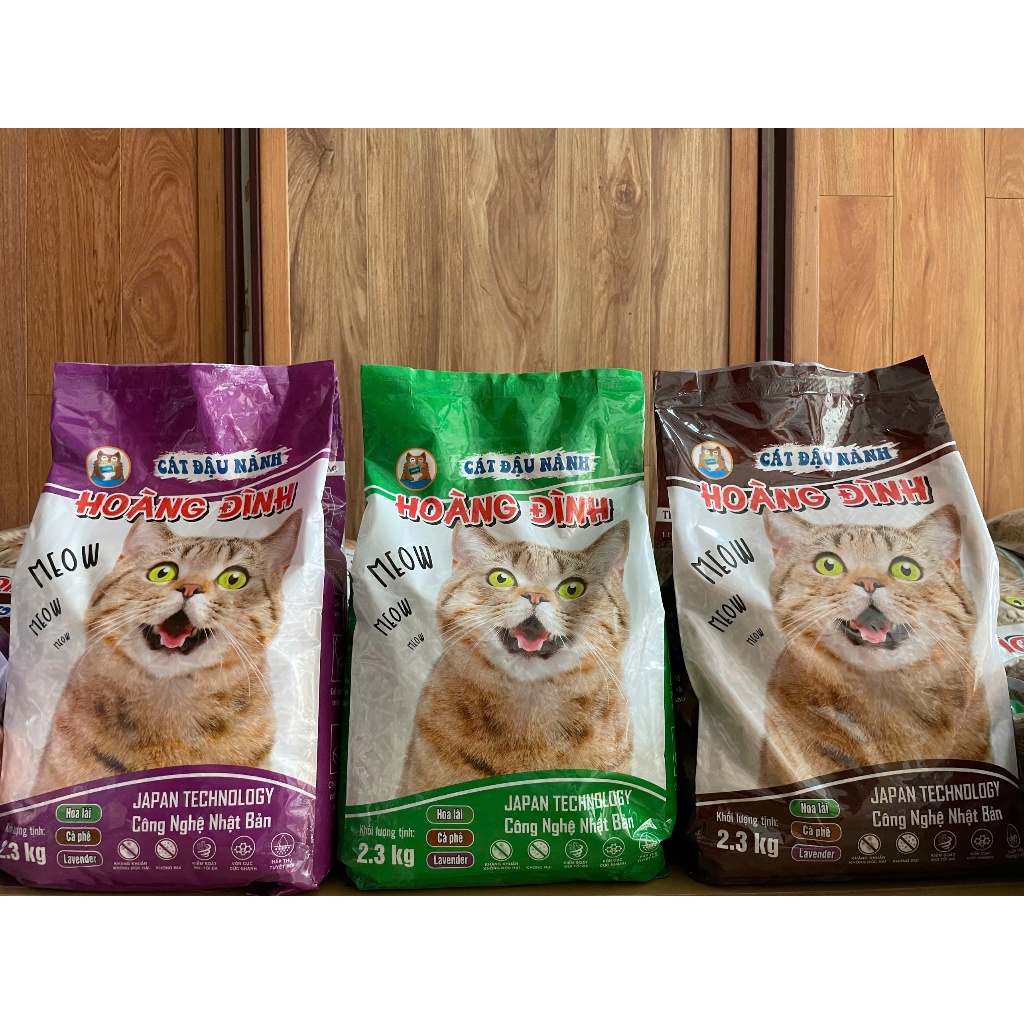 Cát Đậu Nành Hoàng Đình 2,3kg - Khử Mùi, Thân Thiện Môi Trường