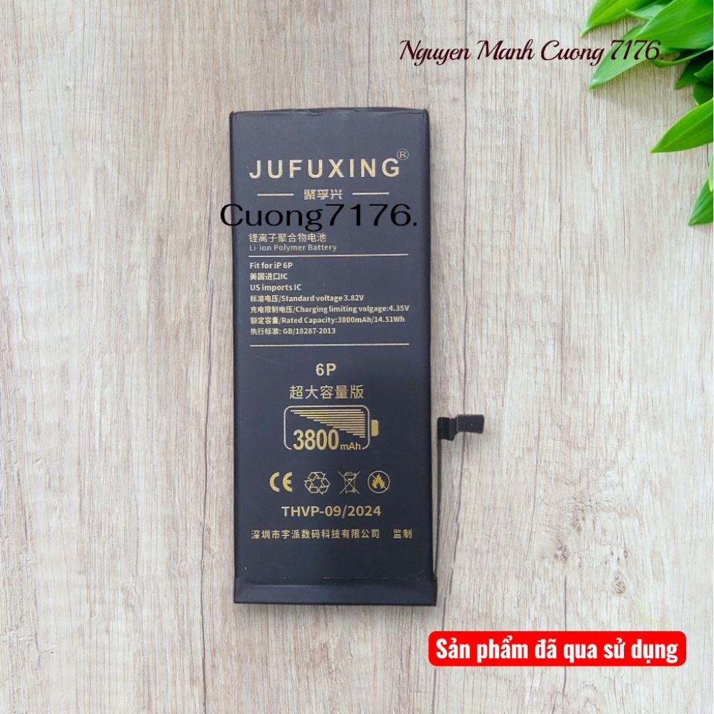 Pin Dung Lượng Cao (3800mAh) Đã Qua Sử Dụng Còn 100% Dành Cho 6 Plus Hãng JUFUXING