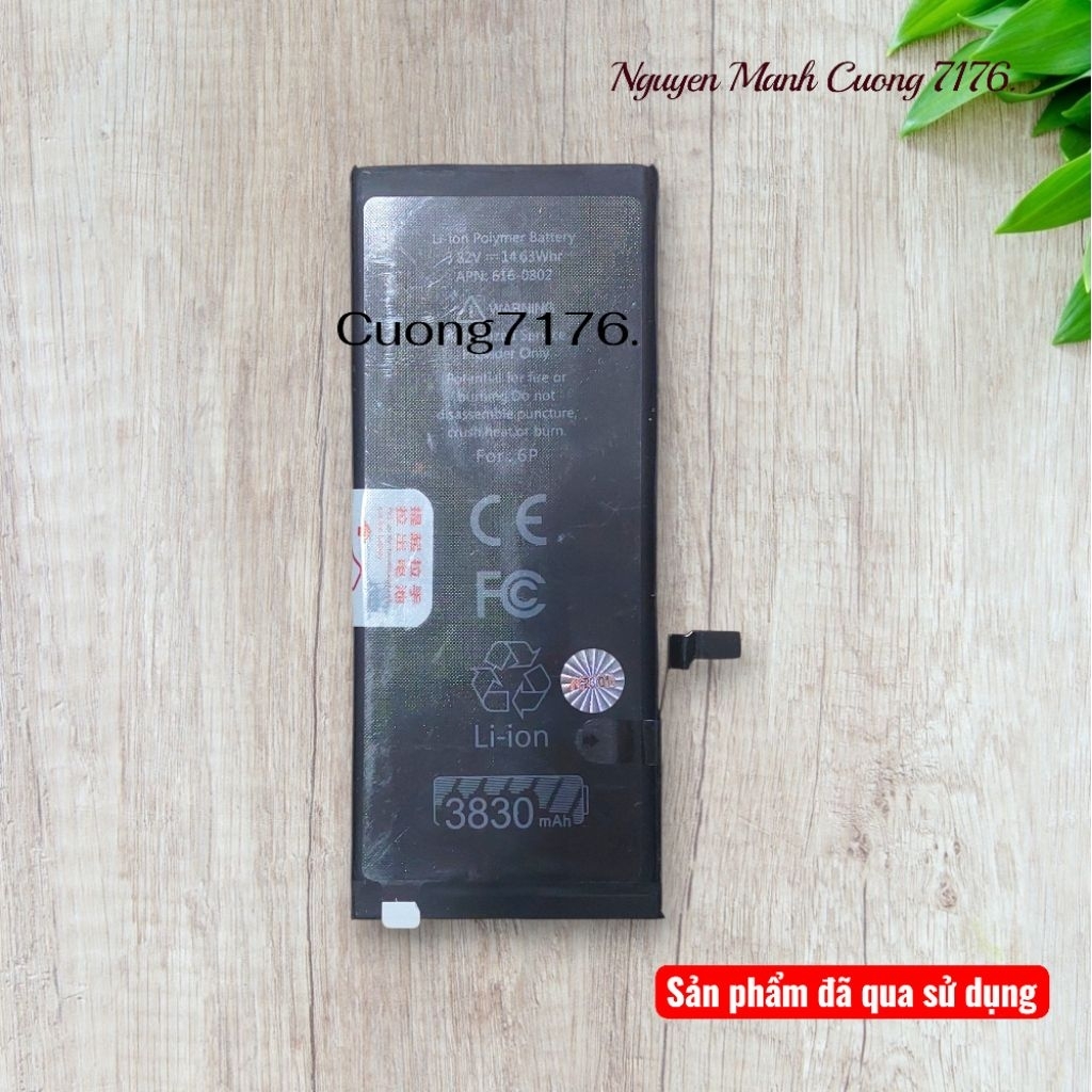 Pin Dung Lượng Cao (3830mAh) Đã Qua Sử Dụng Còn 100% Dành Cho 6 Plus (Không Logo)