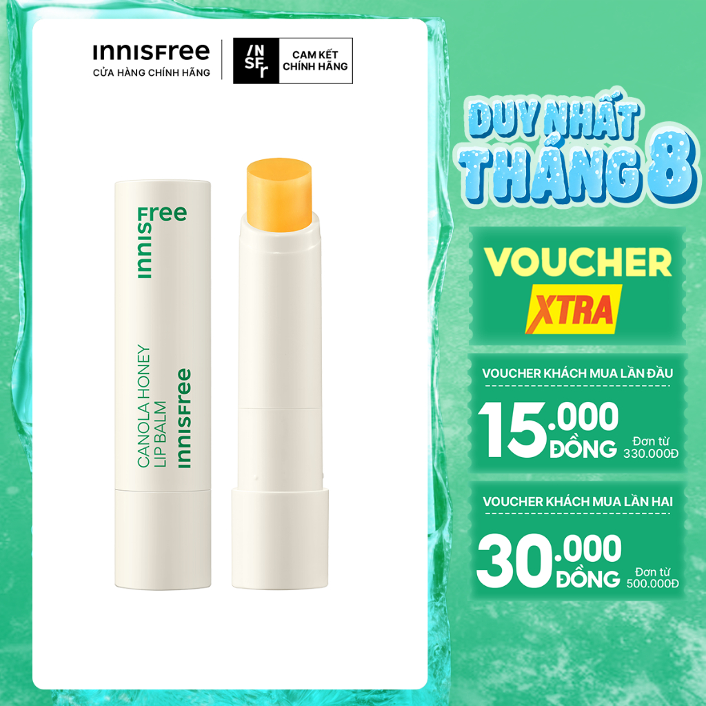 Son dưỡng ẩm không màu innisfree Canola Honey Lip Balm 3.5g