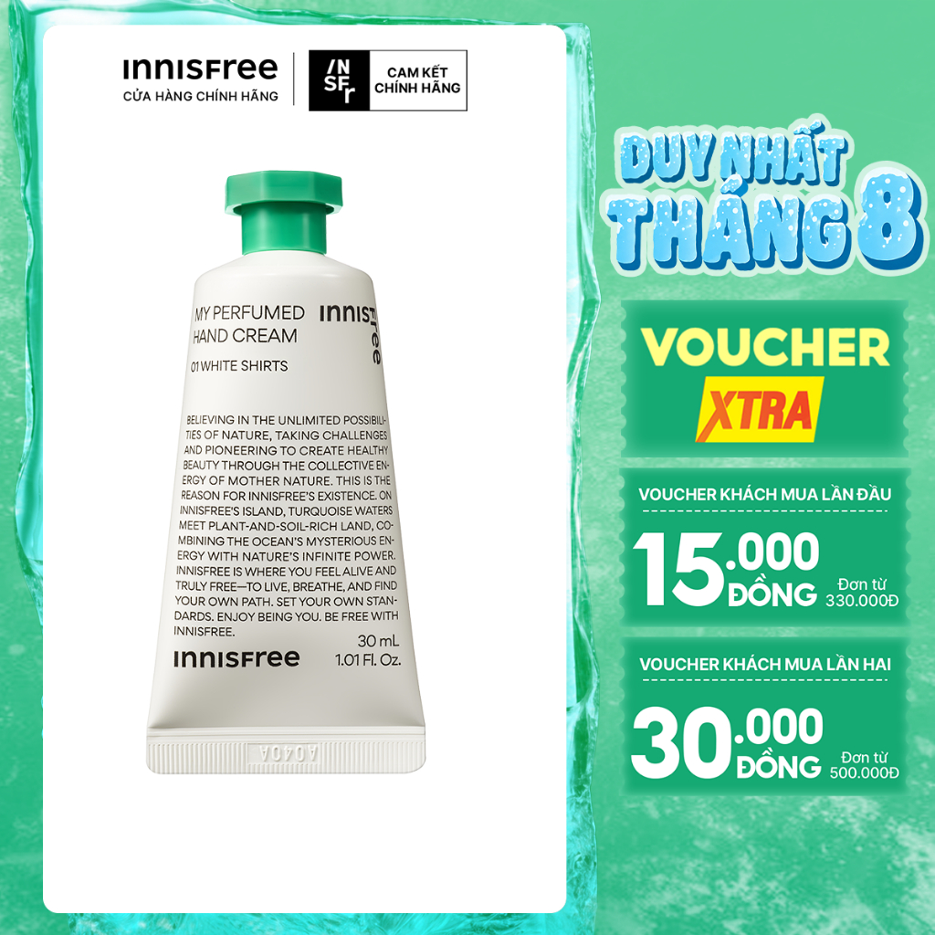 Kem dưỡng da tay hương nước hoa innisfree Jeju Life Perfumed Hand Cream 30ml