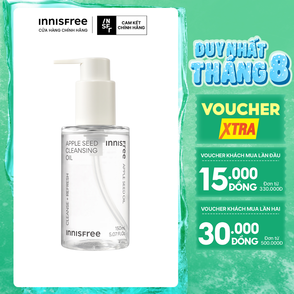 Dầu tẩy trang táo Innisfree Apple Seed Cleansing Oil 150ml