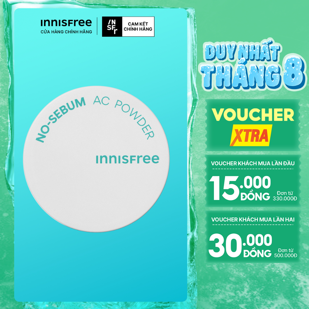Phấn Phủ Kiềm Dầu Giữ Ẩm INNISFREE No Sebum AC Powder 5g (HSD 9/2026)