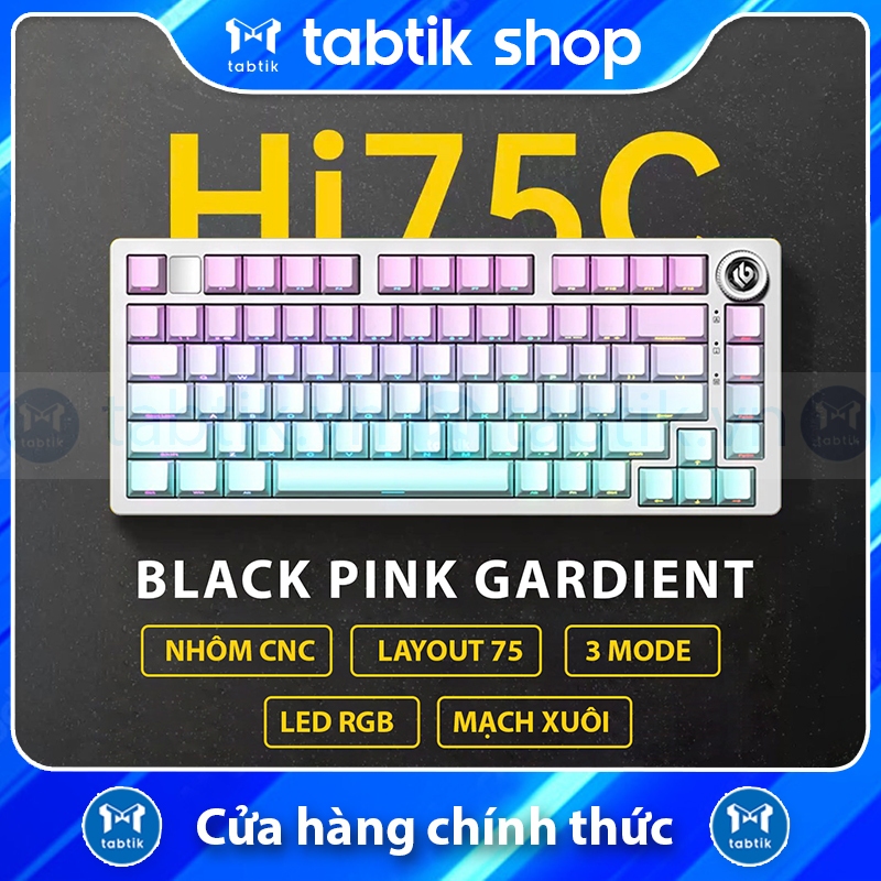 Bàn phím cơ leobog Hi75C Pro Nhôm (3 Mode | Hot Swap | 4000mah) | BigBuy360 - bigbuy360.vn