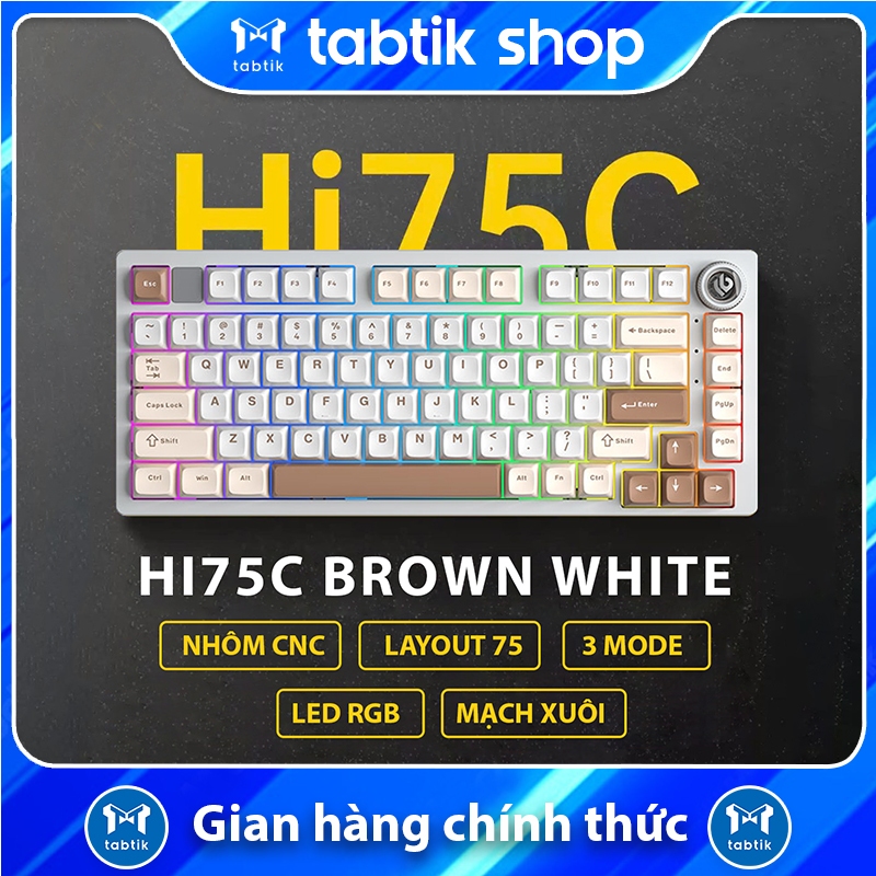 Bàn phím cơ leobog Hi75C Pro Nhôm (3 Mode | Hot Swap | 4000mah) | BigBuy360 - bigbuy360.vn