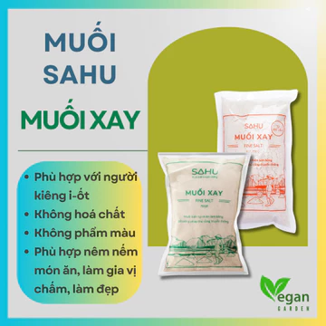 Muối Xay Sahu Muối biển truyền thống Ăn thực dưỡng - Ăn Chay - Ăn Kiêng Vegangarden