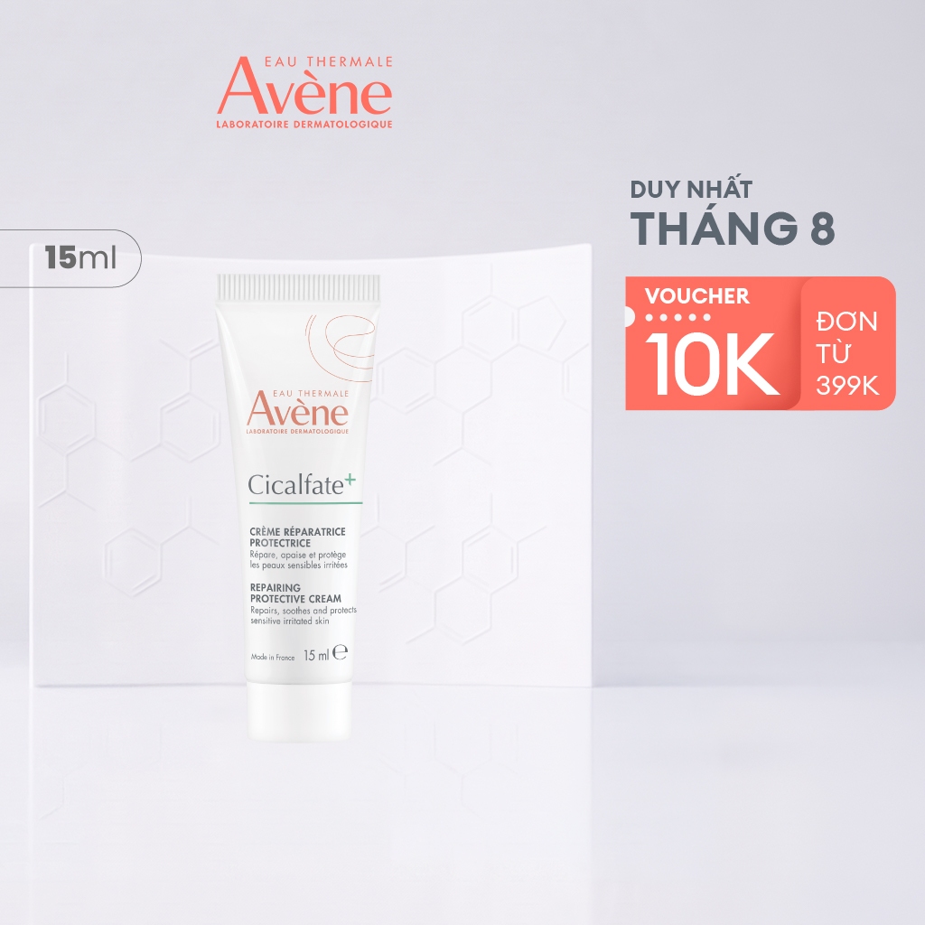 Kem phục hồi Eau Thermale Avène CICALFATE+ Repairing Protective Cream giúp làm lành da, làm dịu tổn thương trên da 15ml