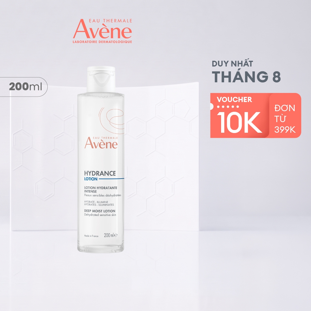 Nước cân bằng cấp ẩm sâu Avène Hydrance Deep Moist Lotion 200ml cho da dầu, hỗn hợp và nhạy cảm