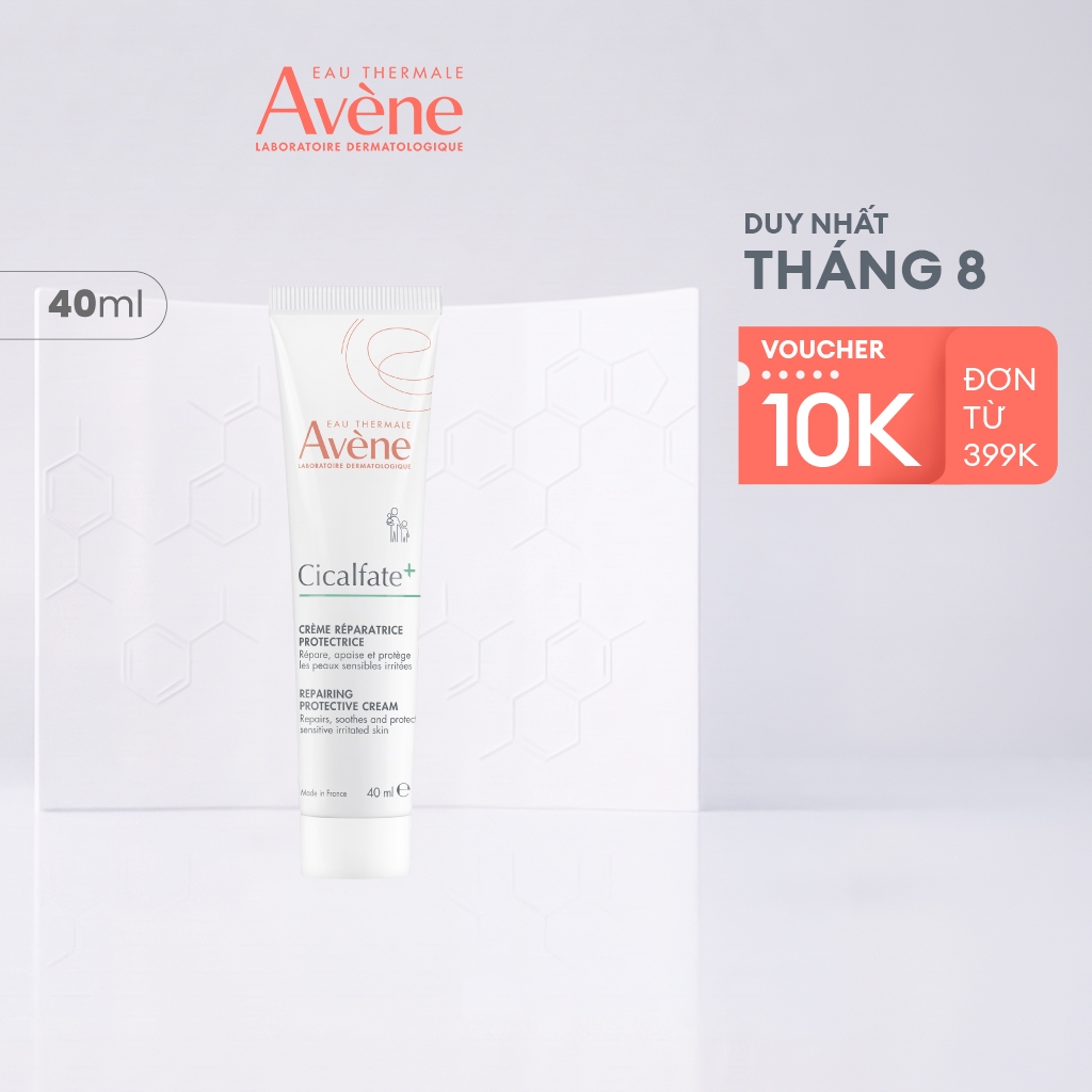 Kem phục hồi Eau Thermale Avène CICALFATE+ Repairing Protective Cream giúp làm lành da, làm dịu tổn thương trên da 40ml