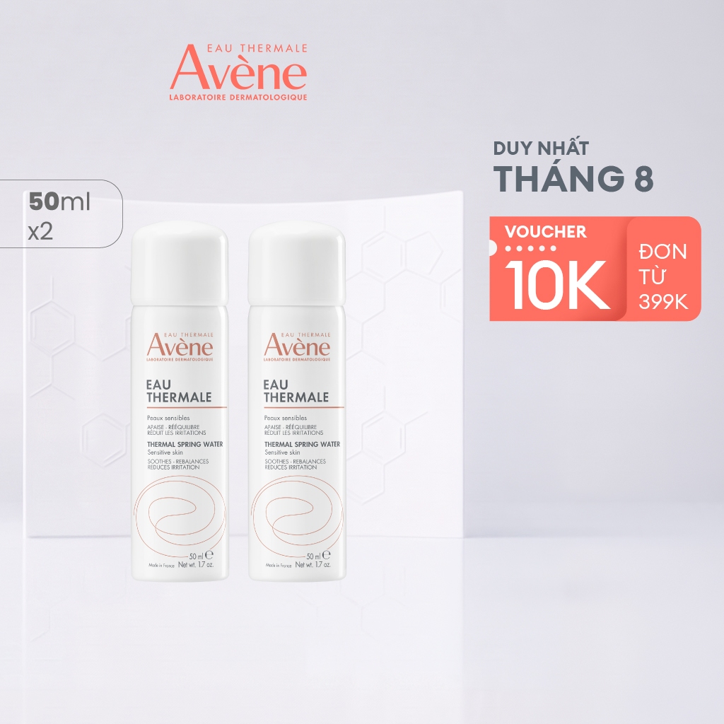 2 Xịt khoáng cấp ẩm Eau Thermale Avène EAU THERMALE giúp làm dịu và bảo vệ da 50ml