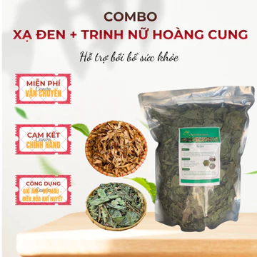 Combo Xạ đen khô + Trinh nữ hoàng cung khô, không chất bảo quản, bổ gan, giải nhiệt cơ thể