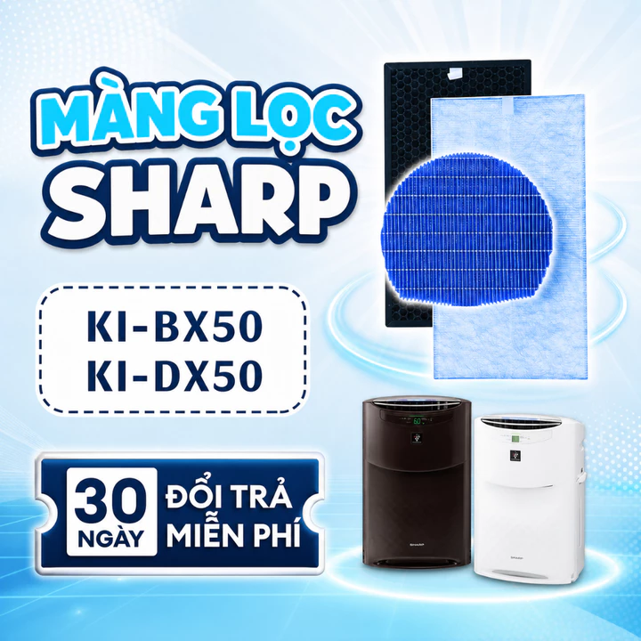 Màng lọc cho máy Sharp KI-BX50, KI-DX50. Phụ kiện thay thế cho máy lọc không khí Sharp