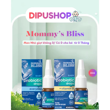 Mommy’s Bliss Baby Probiotic Men vi sinh Drops hỗ trợ tiêu hóa, nôn trớ cho bé từ sơ sinh