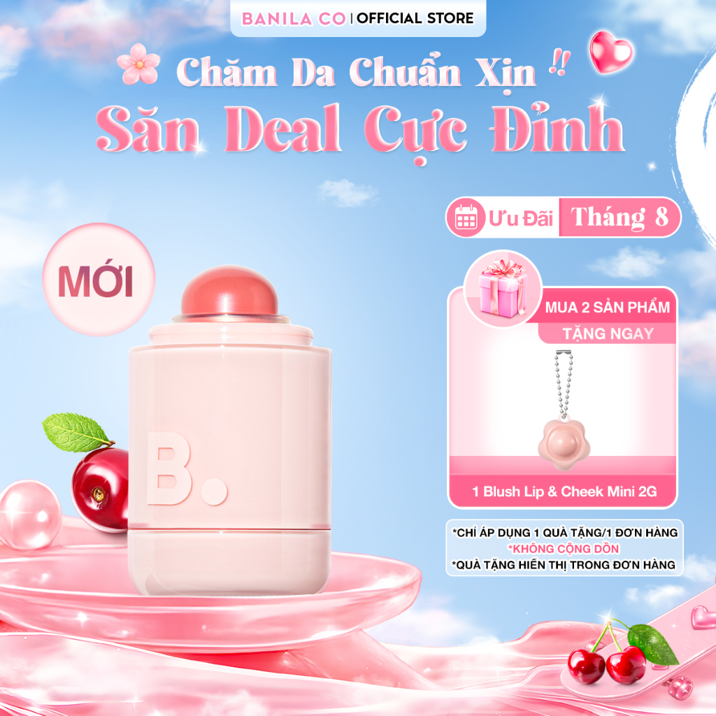 Má Hồng Kiêm Son Kem Mịn B. By Banila Romantic Blush Lip & Cheek 3.7G