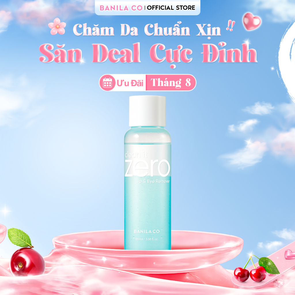 Nước Tẩy Trang Chuyên Dụng Cho Mắt Và Môi B. By Banila Lip & Eye Remover Sạch Sâu Loại Bỏ Lớp Makeup 100ML