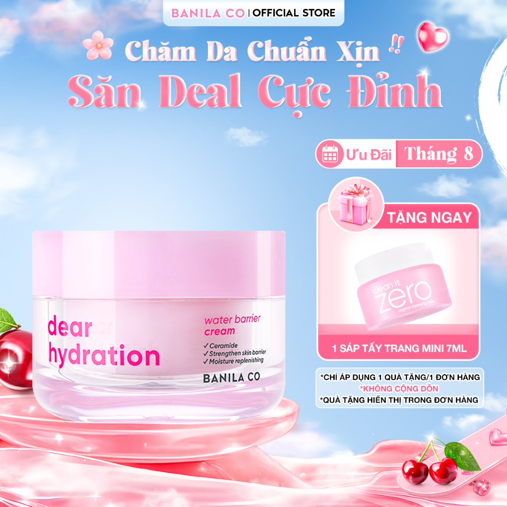 Kem Dưỡng Ẩm, Phục Hồi Tăng Cường Hàng Rào Bảo Vệ Da Banila Co Dear Hydration Water Barrier Cream 50ML