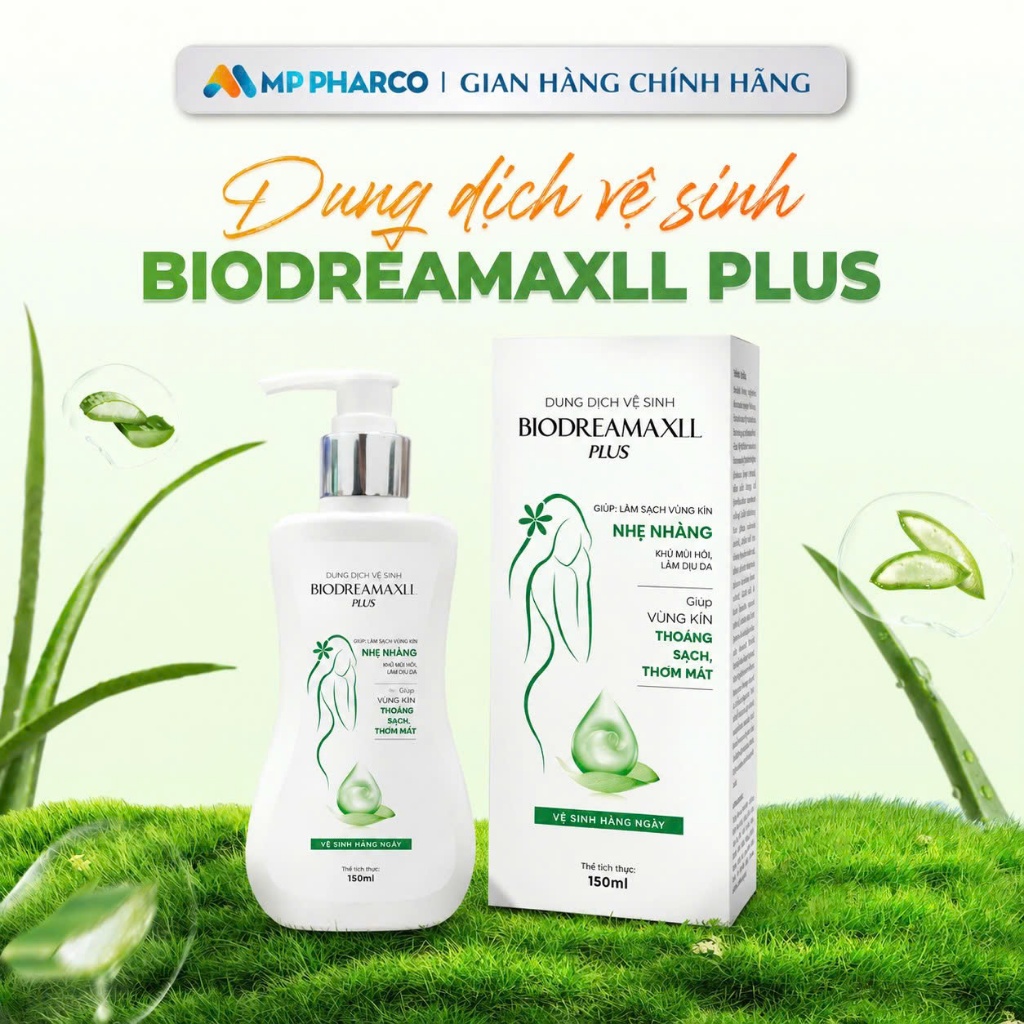 [Mẫu mới] Dung Dịch Vệ Sinh Phụ Nữ Biodreamaxll Plus Hỗ Trợ Làm Sạch Dịu Nhẹ Hương Nước Hoa Thơm Mát chai 150ml