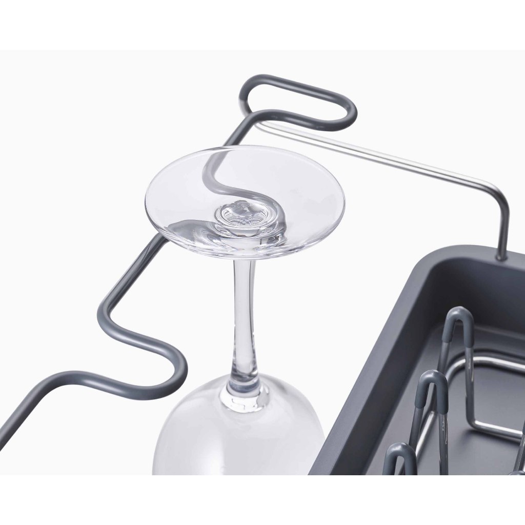 Kệ úp chén bát 2 tầng Joseph Joseph Excel Steel (Grey) 851647,Khay đựng bát đĩa tiện lợi có giá đỡ ly SNTKITCHEN 450215 | BigBuy360 - bigbuy360.vn