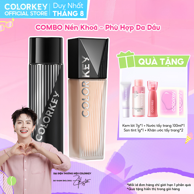 Combo Makeup Lâu Trôi - Kem Nền Lì Mịn 30g Và Xịt Khóa Nền Cố Định Makeup 100ml