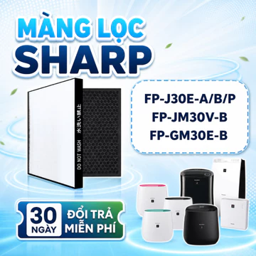 Màng lọc LocKhiXanh® tương thích cho Máy lọc không khí Sharp FP-J30E / FZ-F30HFE / KC-F30EV / FP-GM30E / FP-JM30V