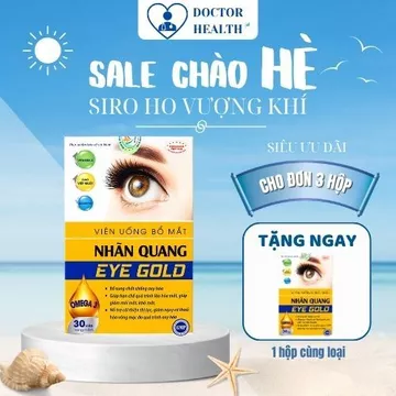 Viên Uống Bổ Mắt Nhãn Quang EYE GOLD Chăm Sóc Mắt Tăng Cường Thị Lực Sáng Mắt Đỡ Mỏi Mắt