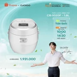 Nồi cơm điện tử Cuckoo 1,8L CR-1020F - Bảng điều khiển LED - Lòng nồi chống dính - Chất lượng Hàn Quốc - Hàng chính hãng — ảnh 1