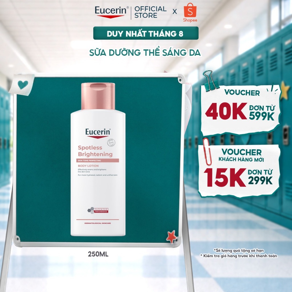 Sữa Dưỡng Thể Eucerin Sáng Da Spotless Brightening Body Lotion SPF7 250ml