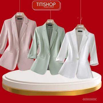 ( Đặt Nhanh ) Áo Blazer Nữ,Áo Vest Nữ , Bộ Blazer Nữ TITISHOP,Suit Nữ Công Sở,Bộ Vest Nữ Công Sở ACC 1886 084