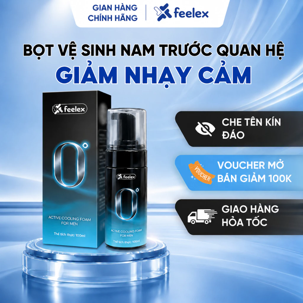 Bọt vệ sinh Feelex 0 Độ 100ml cho nam giới