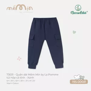 Quần dài Mềm Mịn by La Pomme túi hộp cá tính - Sợi Warm Cotton thoáng khí - Bé trai/gái - 9M - 5Y