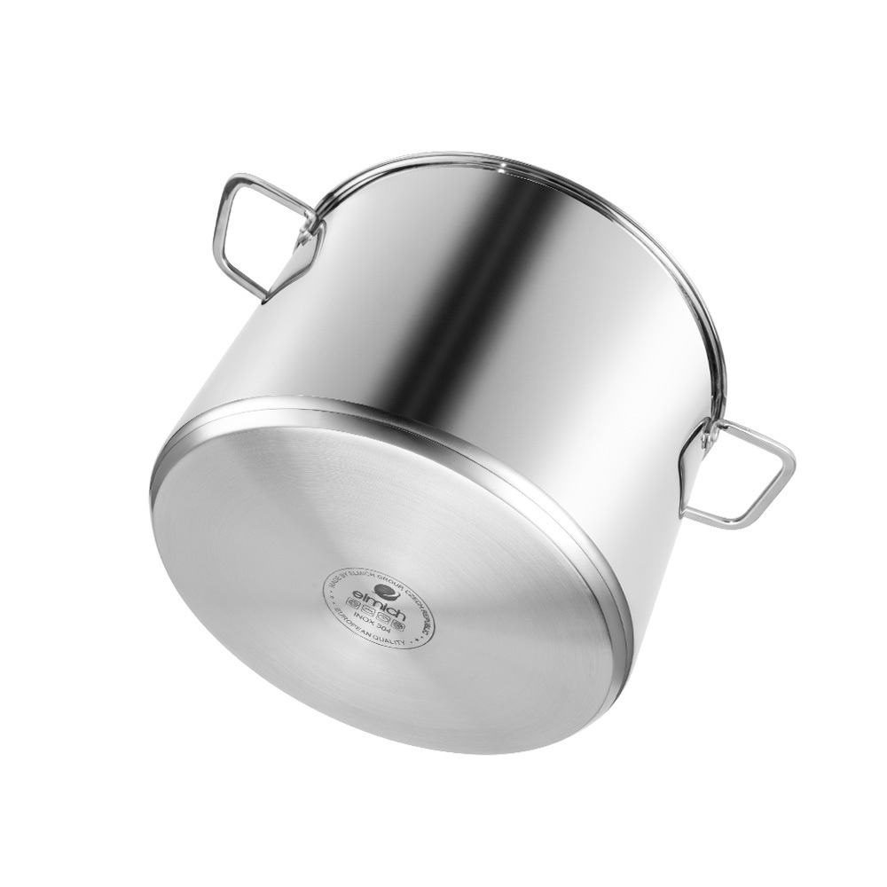 Nồi luộc gà elmich inox 304 2536IN28,EL2525IN nồi luộc gà cao cấp size 28-30cm đáy 5 lớp | BigBuy360 - bigbuy360.vn