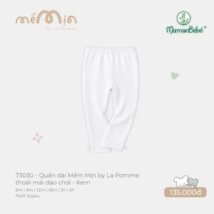 Quần dài Mềm Mịn by La Pomme thoải mái dạo chơi - Sợi Petit Soyeu thoáng mát - Bé gái - 6M - 4Y