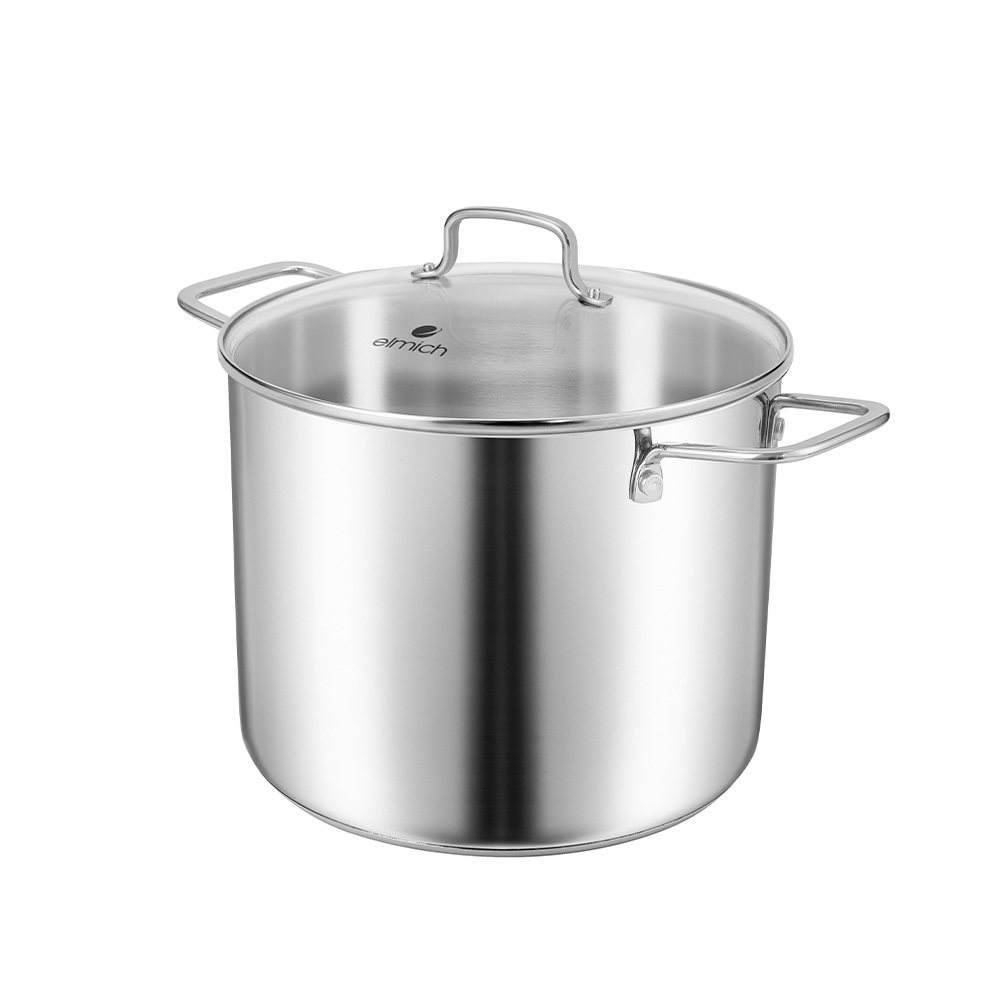 Nồi luộc gà elmich inox 304 2536IN28,EL2525IN nồi luộc gà cao cấp size 28-30cm đáy 5 lớp | BigBuy360 - bigbuy360.vn