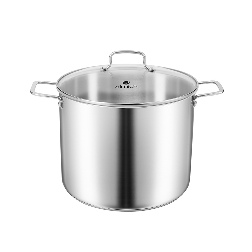 Nồi luộc gà elmich inox 304 2536IN28,EL2525IN nồi luộc gà cao cấp size 28-30cm đáy 5 lớp | BigBuy360 - bigbuy360.vn