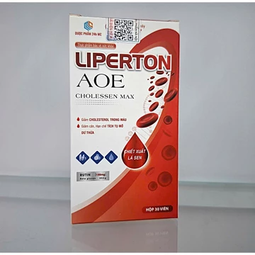 Hỗ trợ giảm mỡ máu, mỡ gan, giúp tăng cường chuyển hóa chất béo và hạn chế lão hóa/ Liperton AOE H30V