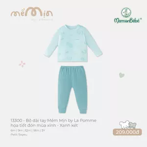 Bộ dài tay Mềm Mịn by La Pomme họa tiết đón mùa xinh -  Sợi Petit Soyeu thoáng mát - Bé trai/gái - 6M - 3Y