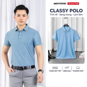 [QUÀ TẶNG CHO BỐ] Áo Polo Nam MENTORIS Vải Thun Vân Cao Cấp,Lịch Sự,Form Vừa,Bản Giới Hạn MCPS24S016
