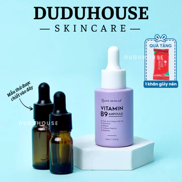 [HÀNG CÔNG TY] Serum Tinh Chất Phục Hồi Vitamin B9 Ampoule AVO SKINLAB 30ml Phục Hồi Da Và Cấp Ẩm Da