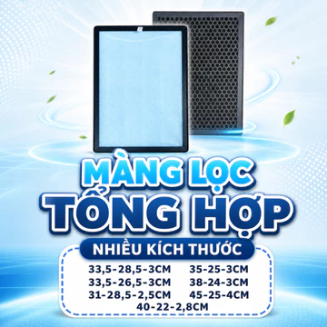 Màng lọc LocKhiXanh® dành cho máy Màng lọc HEPA và THAN HOẠT TÍNH thay thế cho Máy lọc không khí, Bộ lọc tùy chọn theo k