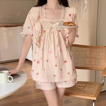 {Có Sẵn} Bộ Ngủ Cộc BC2 Dễ Thương Cho Nữ Đồ Ngủ Nữ, Đồ Ngủ Cute, Bộ Ngủ Cộc, Bộ Đồ Ngủ Nữ, Set Ngủ Cộc, Set Đồ Ngủ Ngắn