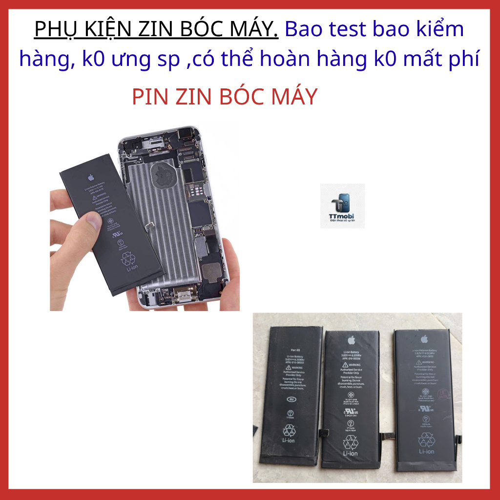 Pin ĐT tháo máy thay thế tương thích cho 6 6s | trên 80% hoạt động tốt ổn định . | BigBuy360 - bigbuy360.vn