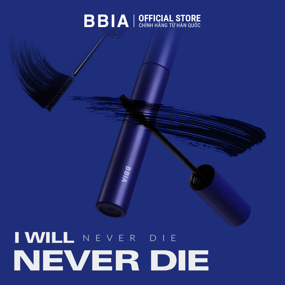 Mascara dày mi, chống lem BBIA Never Die Mascara 7g