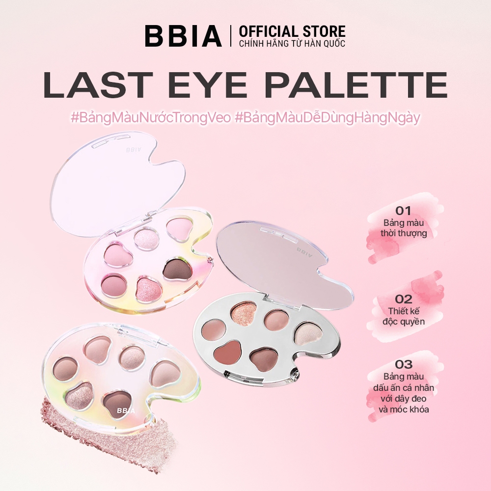 Bảng màu mắt – má – môi 3 trong 1 BBIA Last Eye Palette 5g
