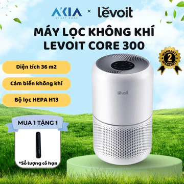 [TẶNG QUÀ] Máy Lọc Không Khí Levoit Core 300 - Phòng 36m2, giám sát chất lượng không khí, độ ồn thấp