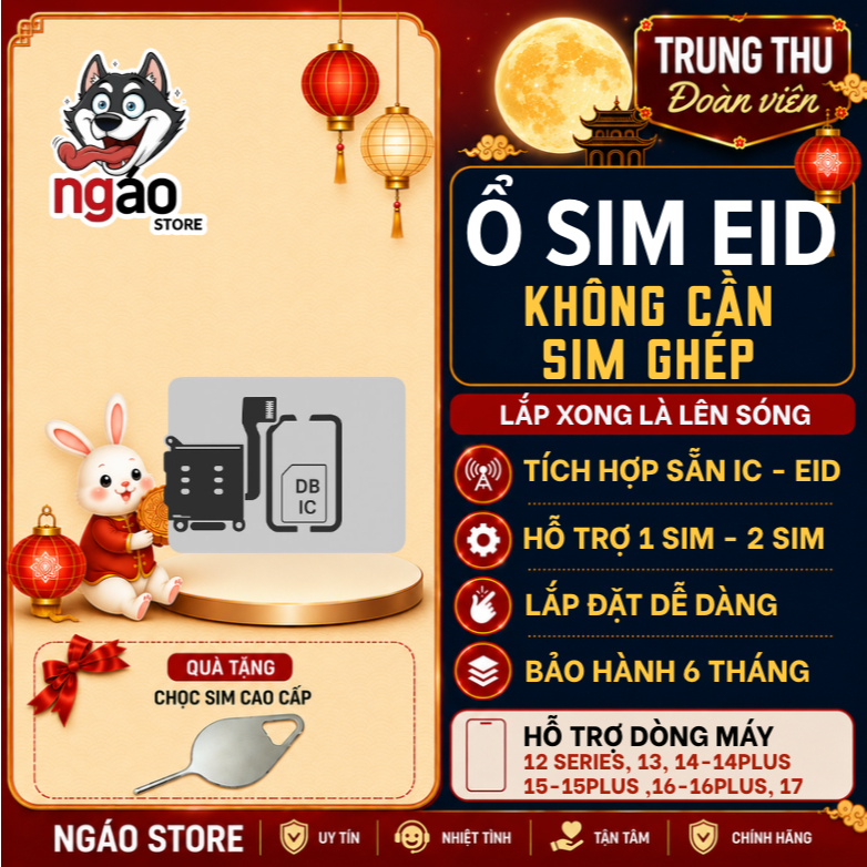 Ổ SIM EID cho iPhone Lock - Hỗ Trợ 2 SIM - Có Thể Add Được ESIM - Hỗ trợ dòng máy 12-17 | BigBuy360 - bigbuy360.vn