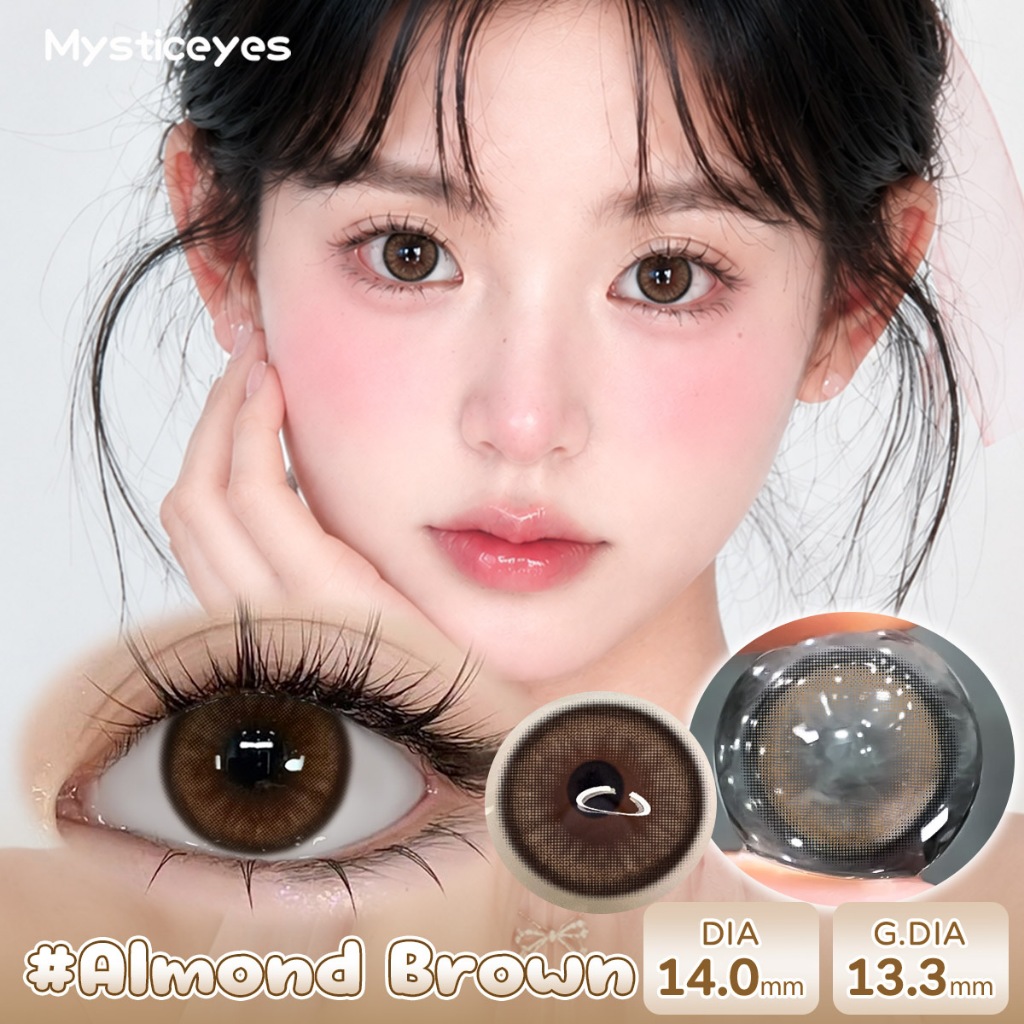 [COD|Mua 2 chỉ  50K] Babygirleyes kính áp tròng 0 độ lens  brown/gray/blue/pink  lens 14.0-14.5mm lens Mắt 6 tháng